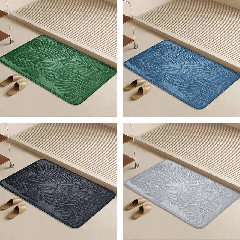 Tropisches Blattdesign Badmatte