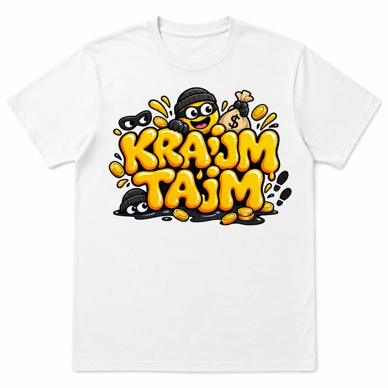 Krajm Tajm – Rolig t-shirt med humor