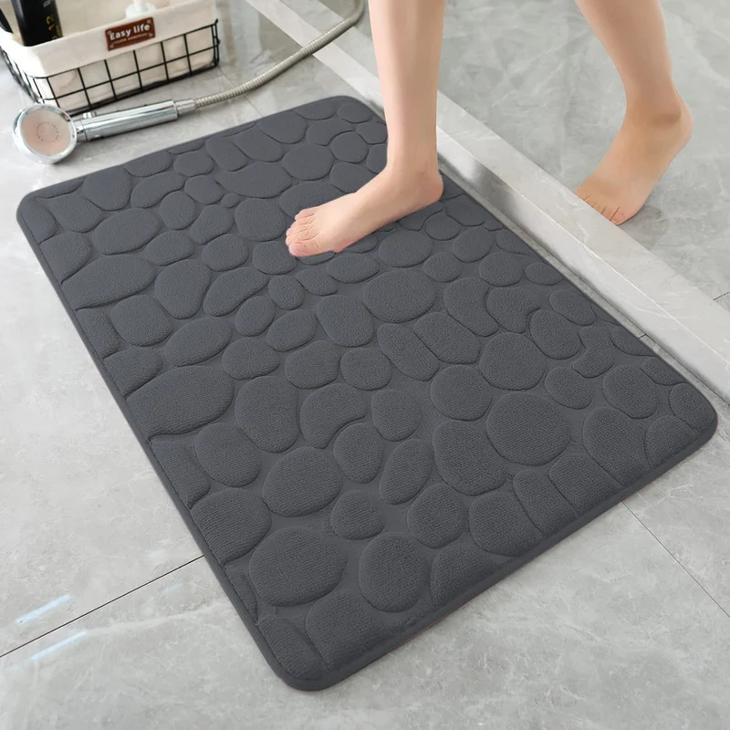 Plüsch tropisches Blatt Badmatte für Badezimmer