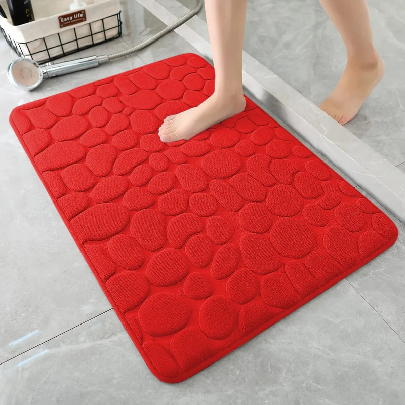 Plüsch tropisches Blatt Badmatte für Badezimmer