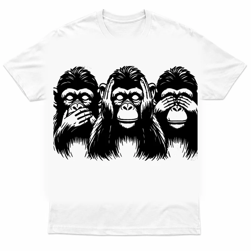 Se inget, hör inget, säg inget – T-shirt