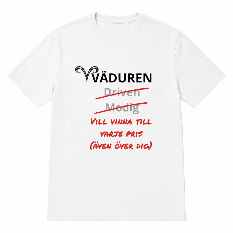 Väduren horoskop t-shirt – Vill vinna till varje pris