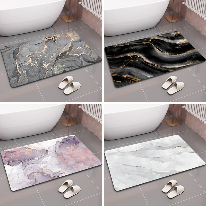 Geometrisch gemusterte Memory-Schaum-Badezimmermatte für das Badezimmer