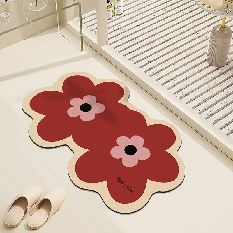 Floral Design Badmat für Badezimmer