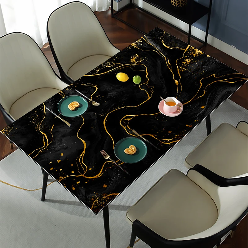 Eleganter Marmor Design Tischläufer für das Esszimmer