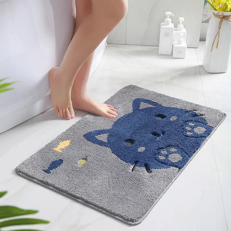 Süßer Katzenmuster Badezimmermatte für das Badezimmer