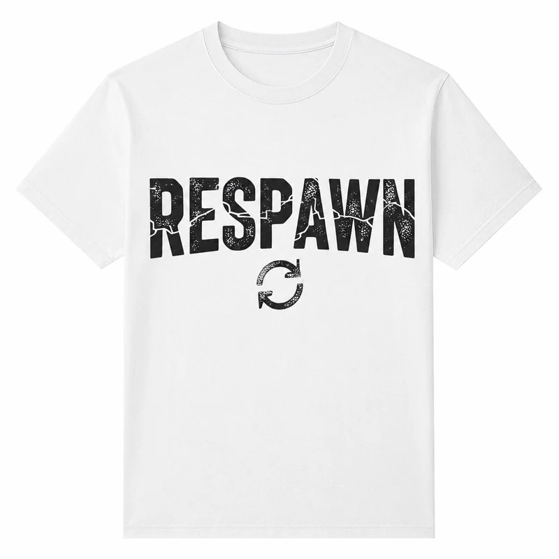Respawn t-shirt med valbart motiv