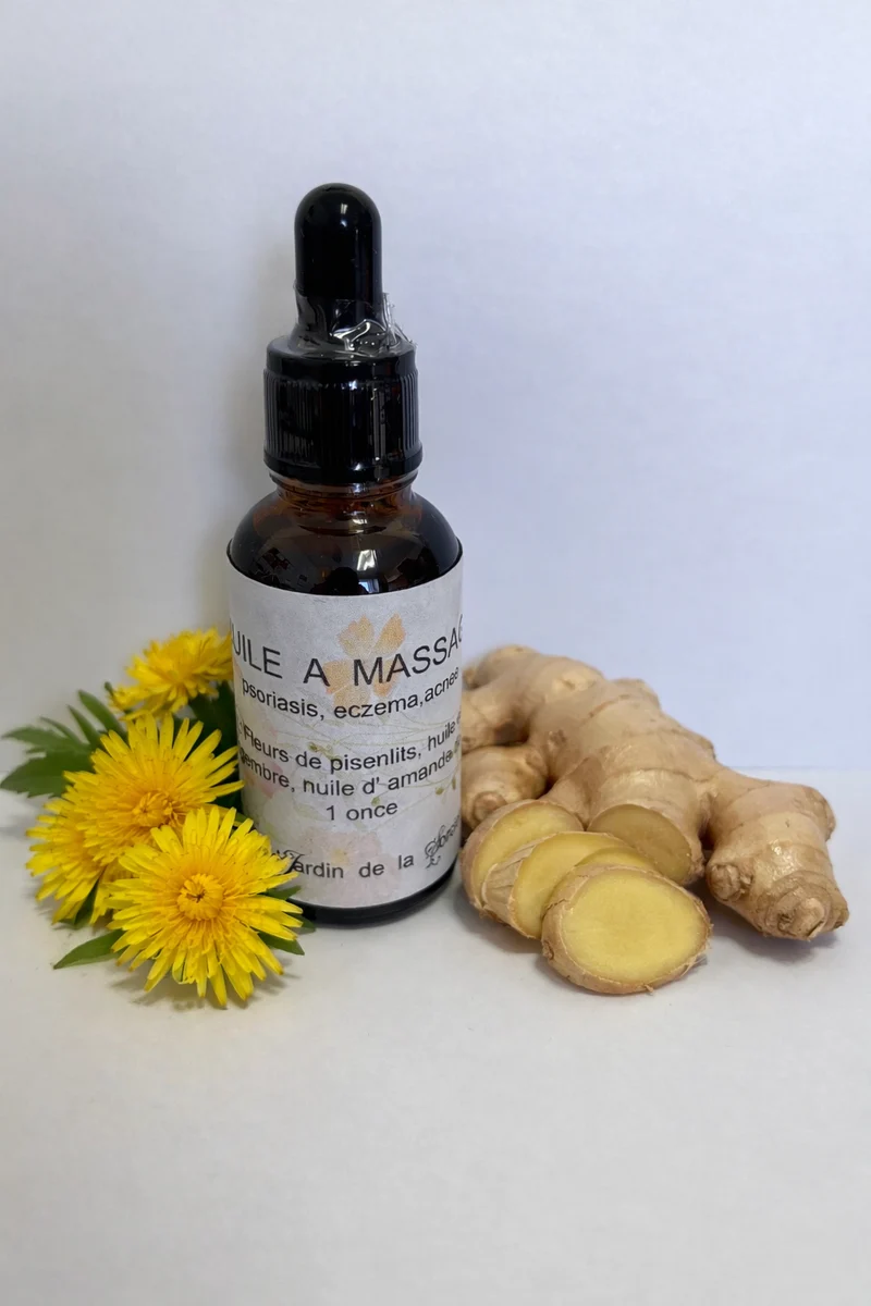 Massage oil that relieves psoriasis, eczema, and acne - Infused Oil