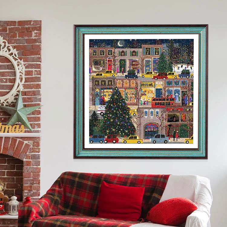 Künstlerischer, urlaubsbezogener Puzzle-Kunstrahmen