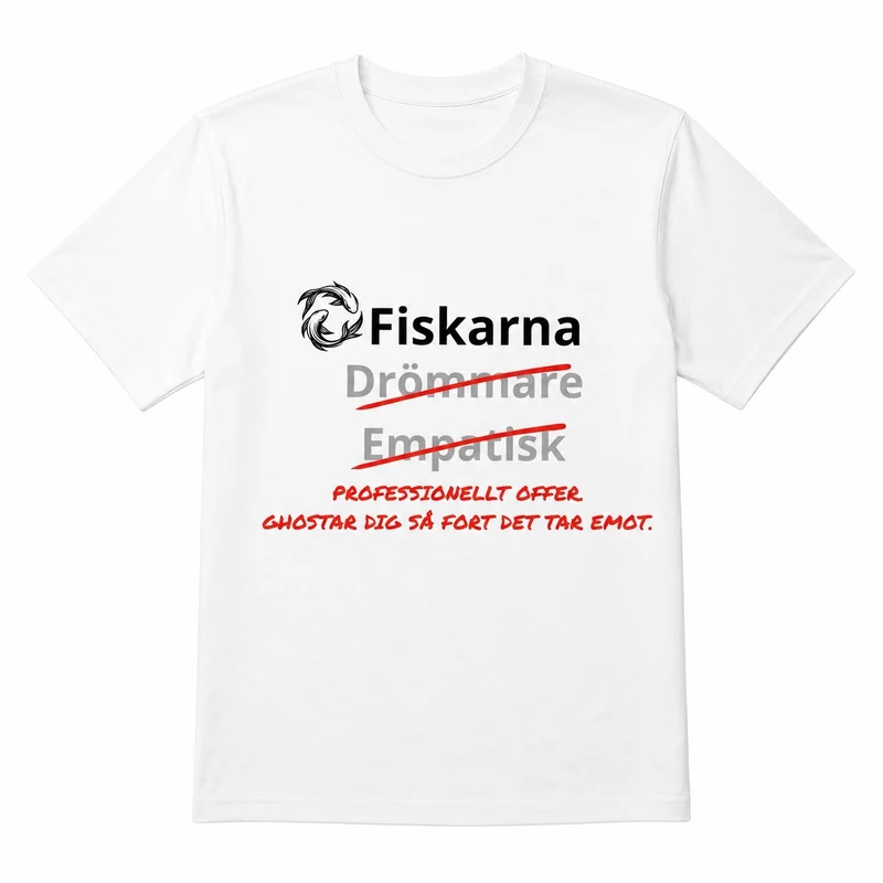 Fiskarna horoskop t-shirt – Professionellt offer