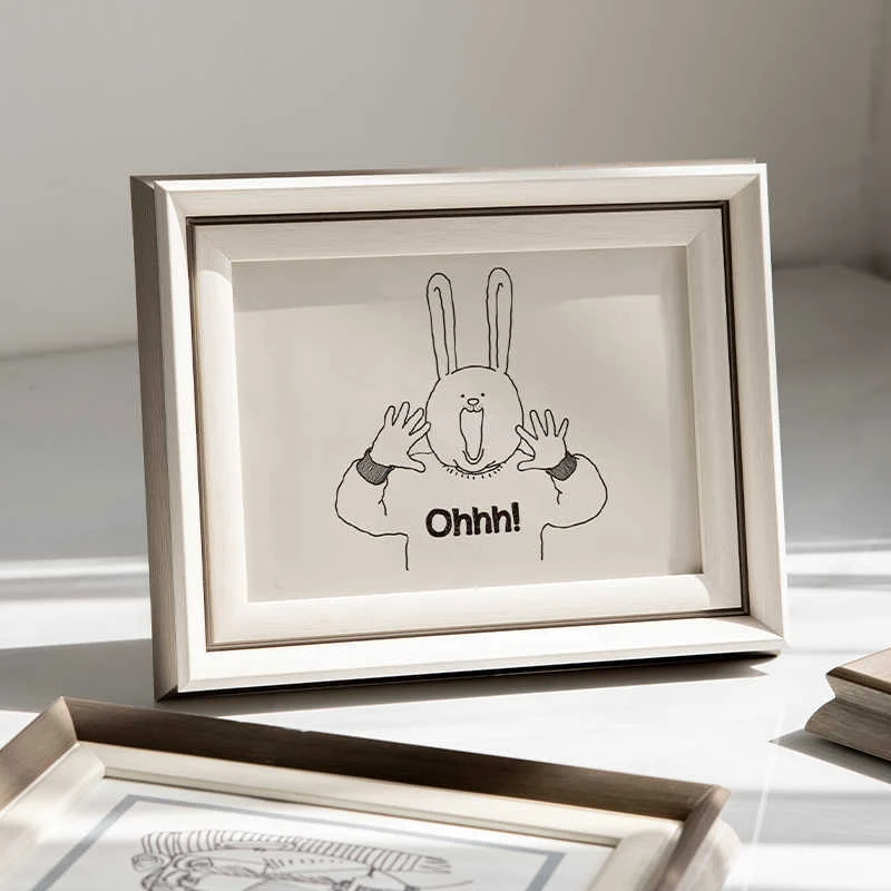 Künstlerischer gerahmter Linienz drawing Bilderrahmen