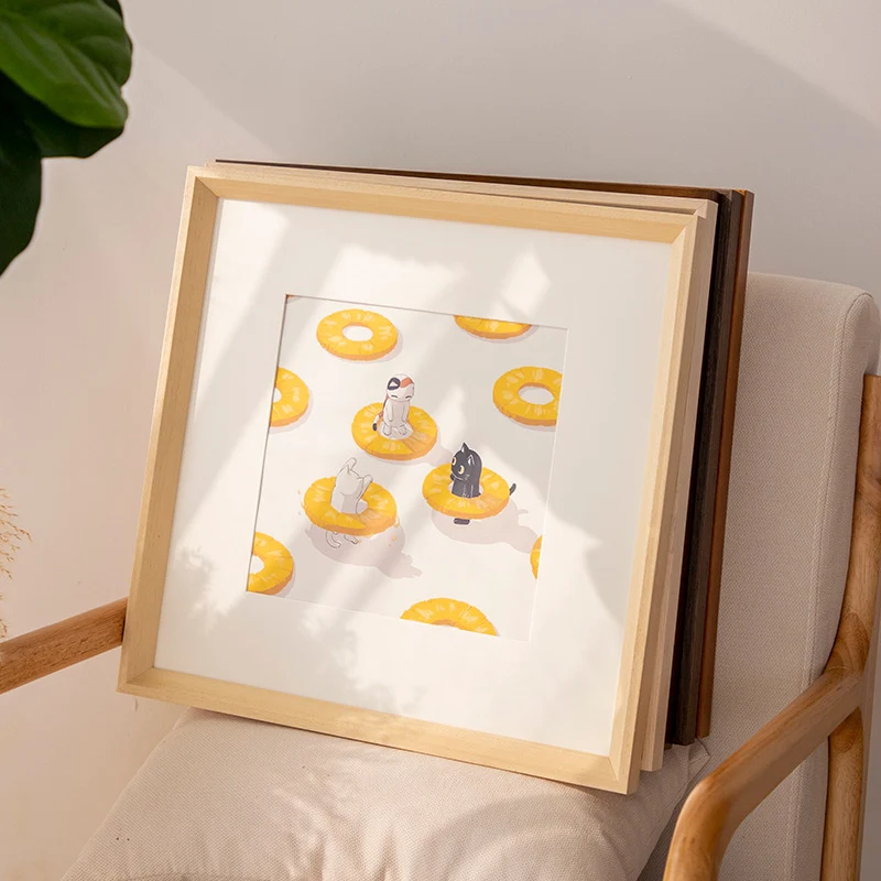 Gerahmter Vintage Kunstdruck für Wohnkultur