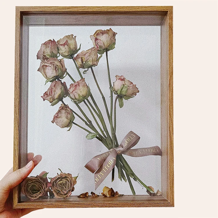 Florale Schattenbox Anzeige für Wohnkultur