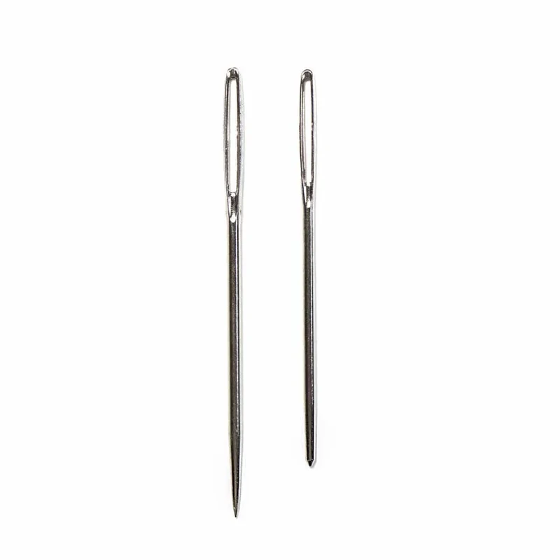 2 UNIQUE KNITTING steel yarn needles with rounded tips