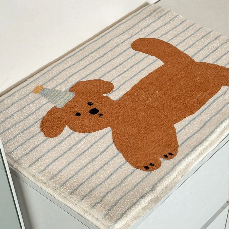 Verspielte Hunde-Themen-Welcome Mat