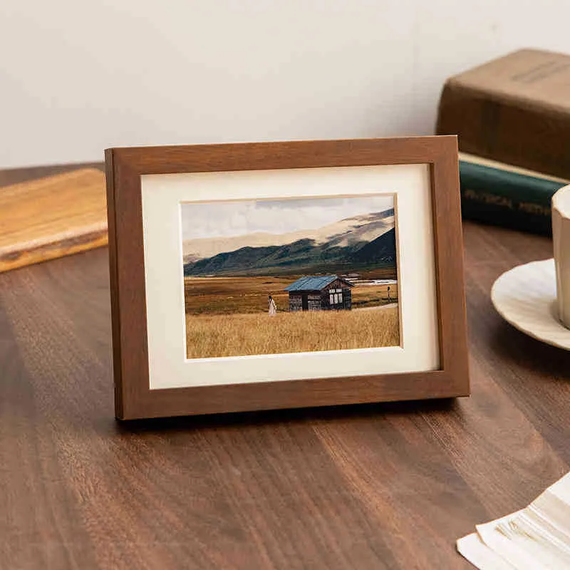 Eleganter Holz-Fotohalter für Zuhause