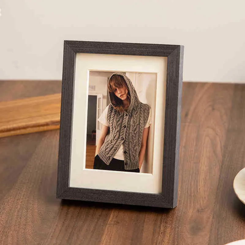 Eleganter Holz-Fotohalter für Zuhause