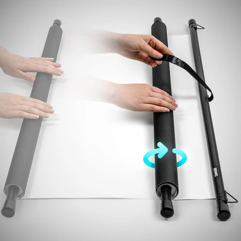 Duronic BPS80 16:9 Projektorleinwand, Beamerleinwand 80 Zoll, Heimkino mit 4K Full HD 3D, Rolloleinwand 1.0 Gain, Beamer Leinwand für Wandmontage, Filmnacht, Videoleinwand für Büro Schulen