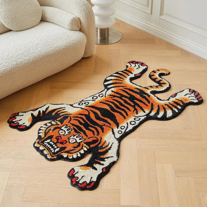 Leopardenmuster Plüsch Badezimmermatte