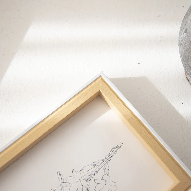 Eleganter floraler Kunstdruckrahmen