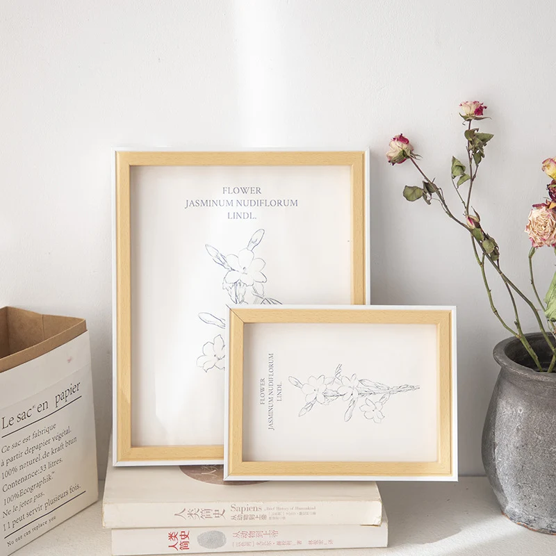 Eleganter floraler Kunstdruckrahmen
