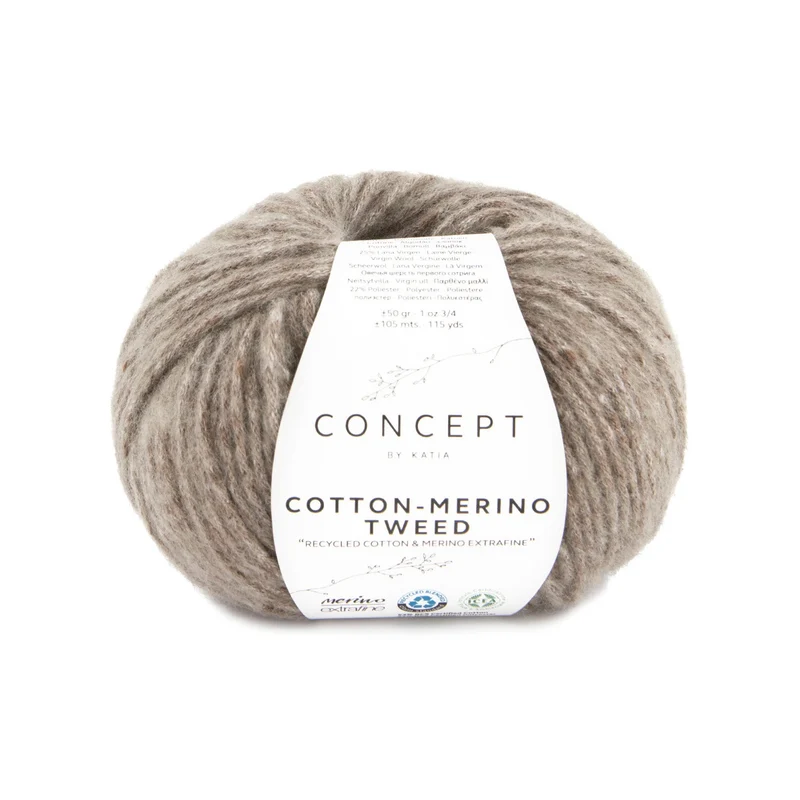 Cotton-Merino tweed by Katia Concept