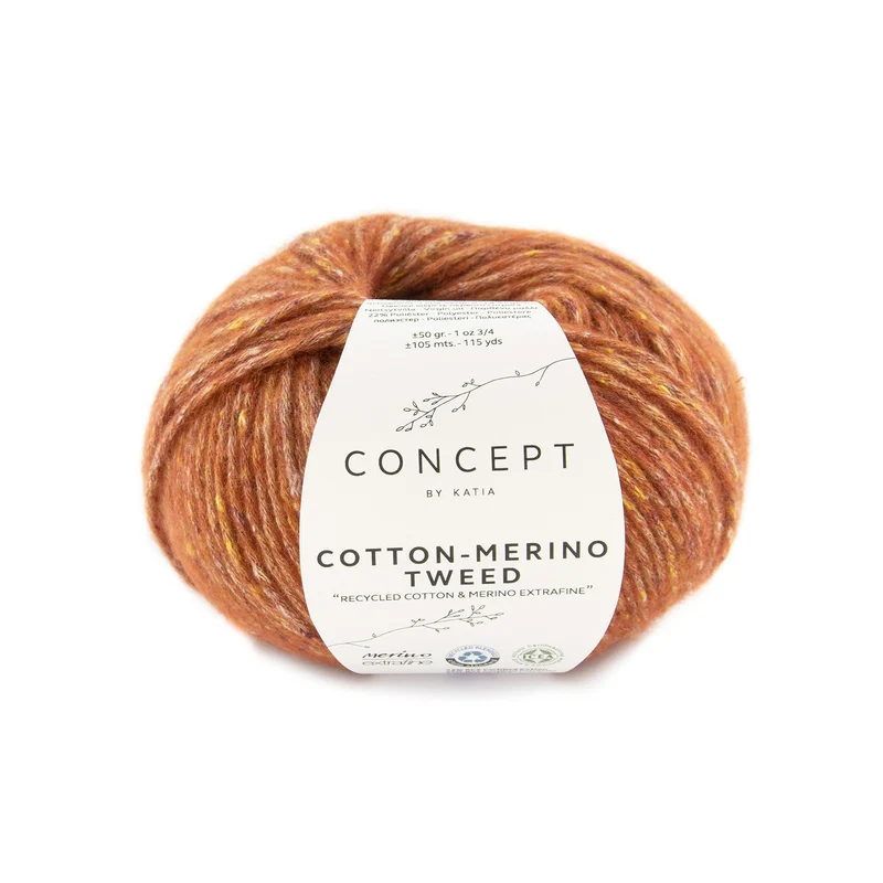 Cotton-Merino tweed by Katia Concept