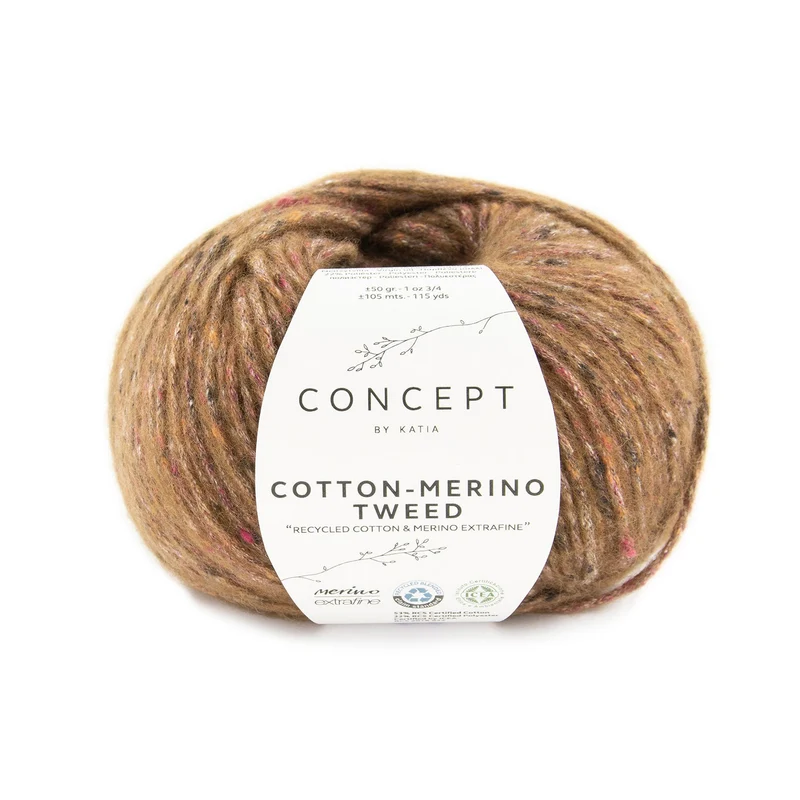 Cotton-Merino tweed by Katia Concept