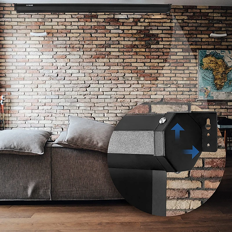 Duronic MPS80 Leinwand | 4:3 Rolloleinwand 80" Zoll 163 x 122 cm | Heimkino mit 4K Full HD 3D | Gain 1.0 | Projektionsleinwand für Decken und Wandmontage | Beamerleinwand für Büro und Präsentationen