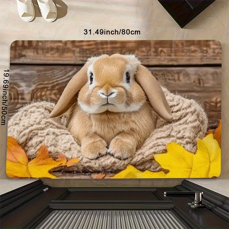 Illustrierter österlicher Teppich für Zuhause