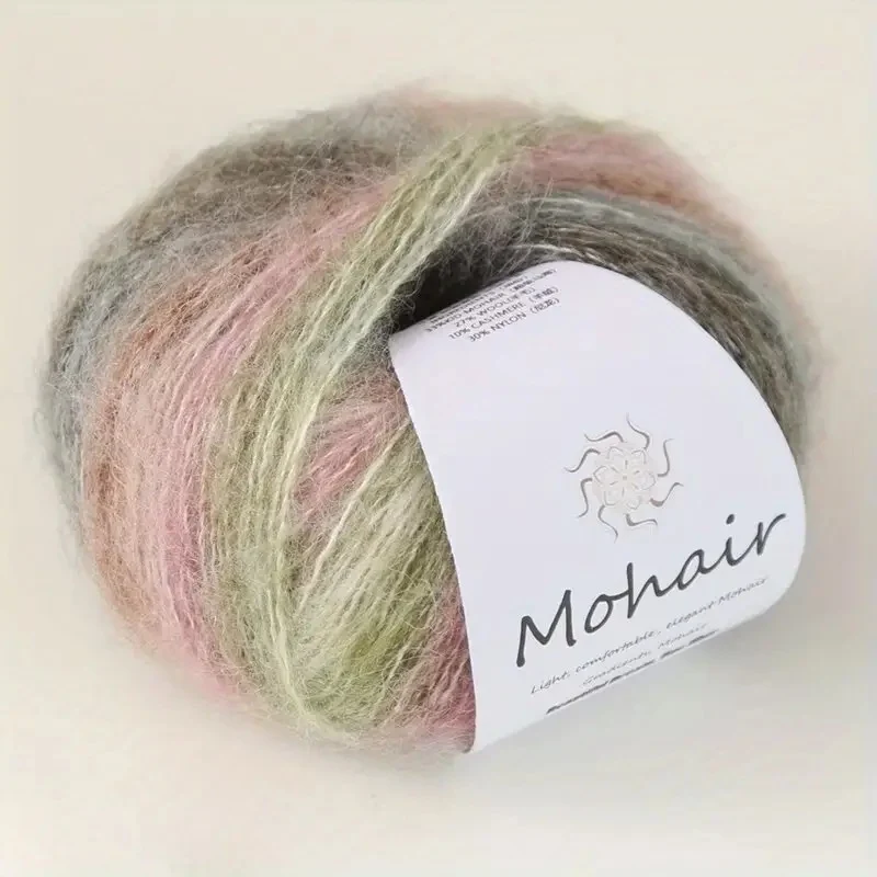Multi-colored mohair
