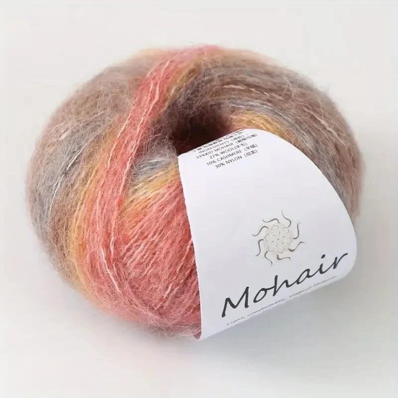 Multi-colored mohair