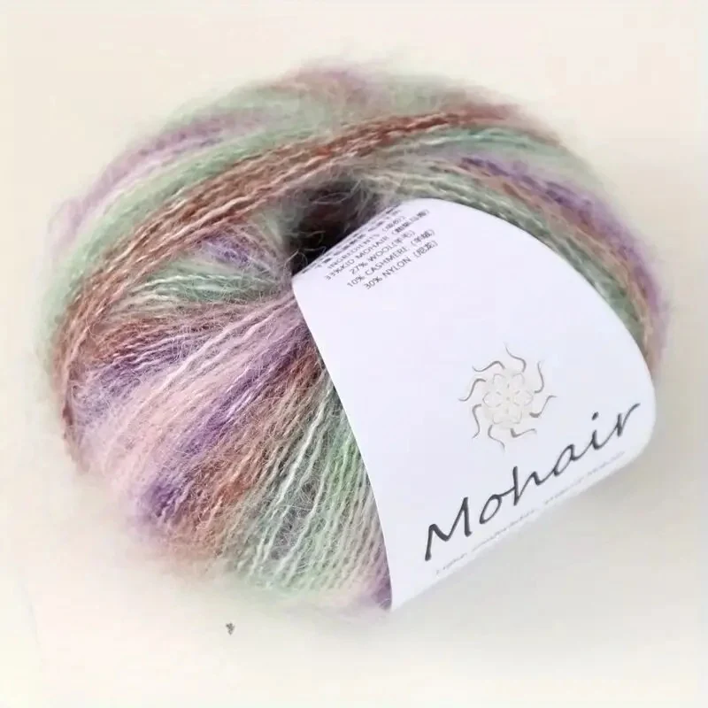 Multi-colored mohair