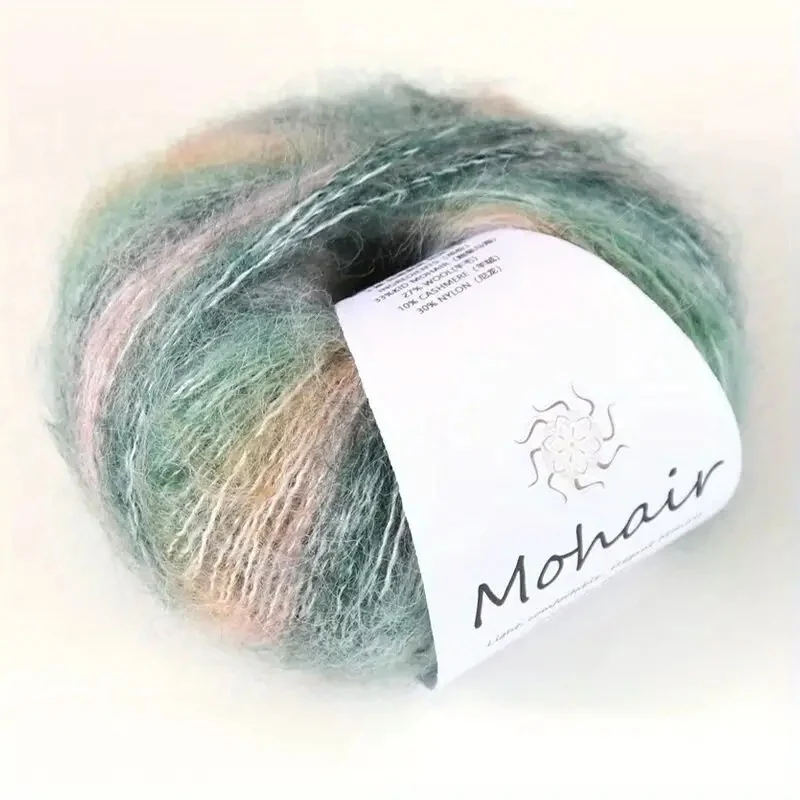 Multi-colored mohair