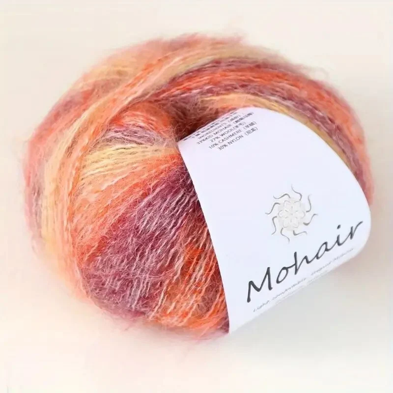 Multi-colored mohair