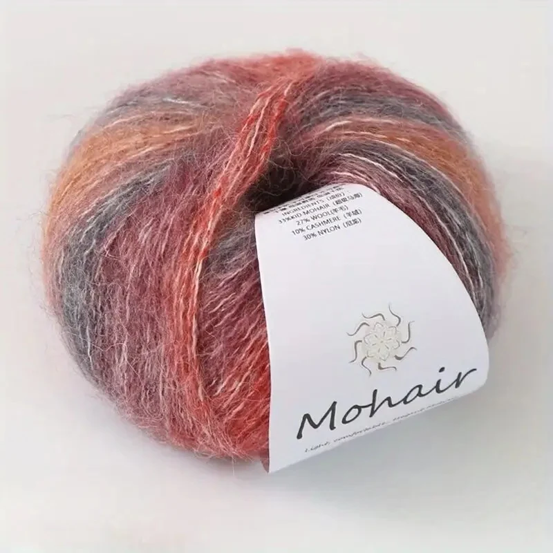 Multi-colored mohair