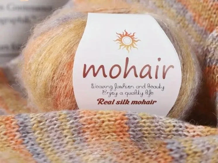 Multi-colored mohair
