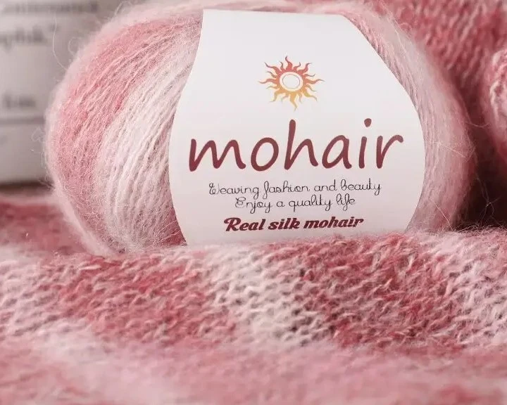 Multi-colored mohair