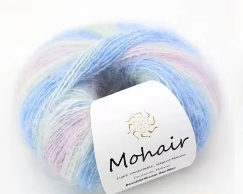 Multi-colored mohair
