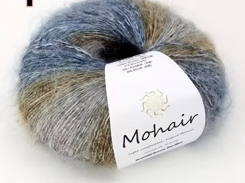 Multi-colored mohair