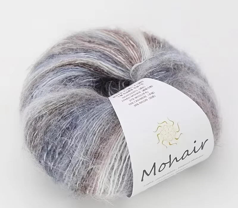 Multi-colored mohair