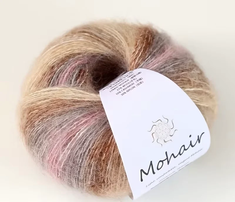 Multi-colored mohair