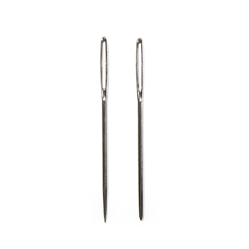 2 UNIQUE KNITTING pointed steel yarn needles