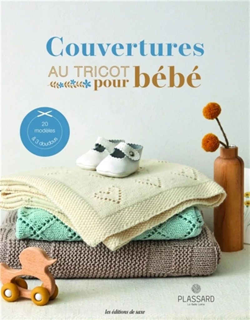 Knitted baby blankets - 20 models & 3 cuddly toys