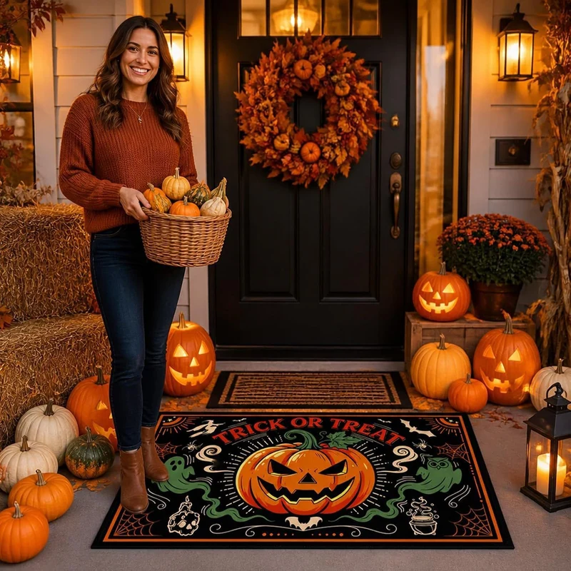 Halloween-Themen dekorative Fußmatte für Zuhause