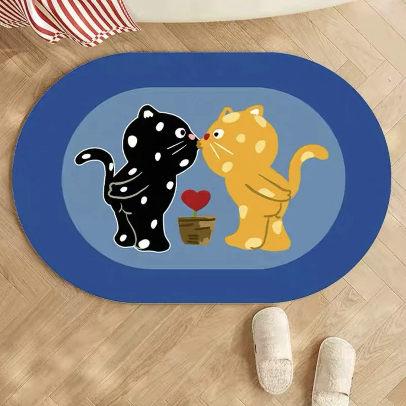 Fun Cartoon-Katzen-Themen-Türmatte