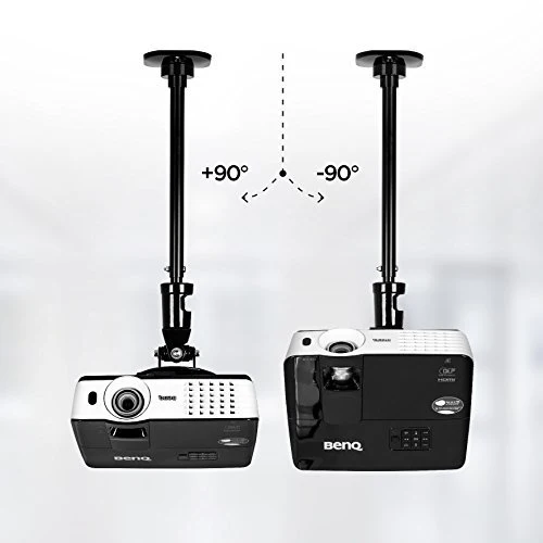 Duronic PB02XL Beamer Halterung | Projektor Deckenhalterung | Universal Wandhalterung | Halterung für Video-Projektor | drehbar und schwenkbar | Heimkino | Traglast bis zu 10 kg | 360° Rotation