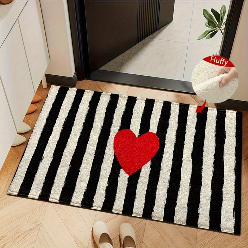 Flauschige Herz-Design-Innenmatte