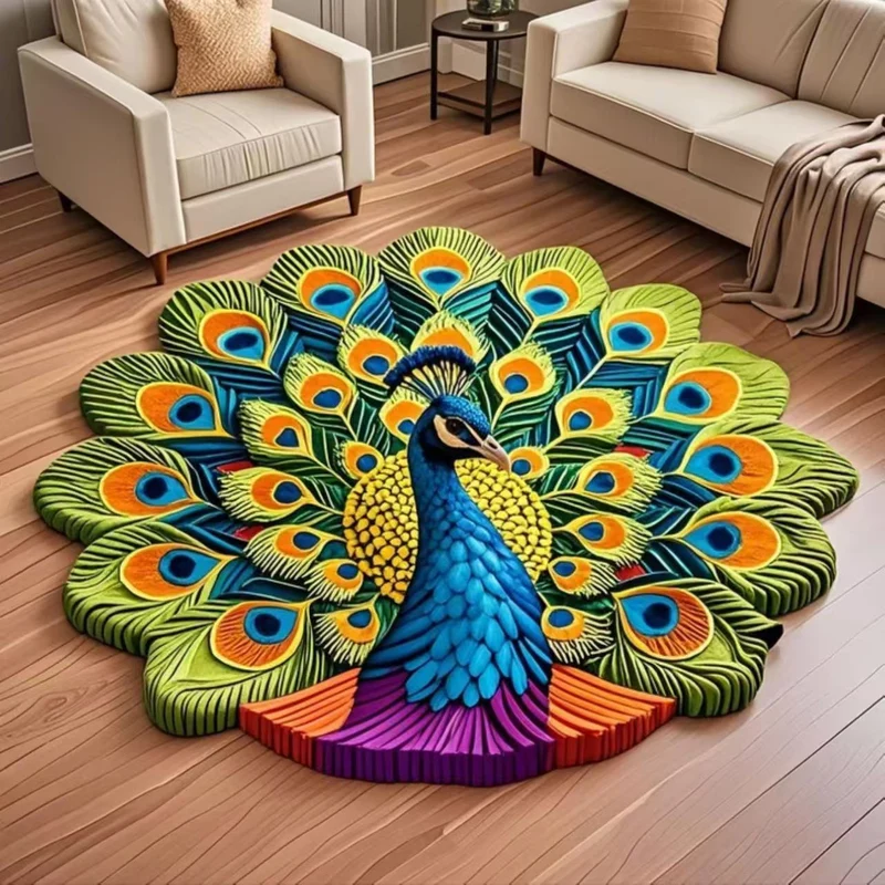 Blumenförmiger Teppich