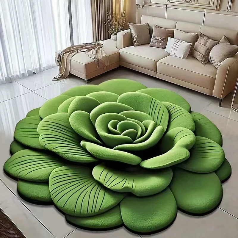 Blumenförmiger Teppich